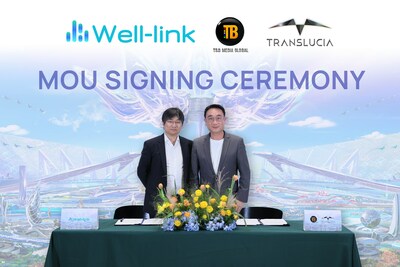 Dr. Jwanwat Ahriyavraromp, fundador e CEO da T&B Group (direita) e Sr. Matt Guo, Well-Link Founder e Presidente (esquerda) (PRNewsfoto/Translucia)