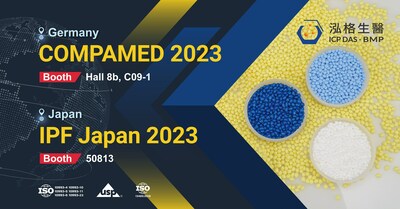 Seleccione el TPU-ICP DAS de grado médico adecuado: BMP lanza una nueva serie de TPU en COMPAMED e IPF Japón 2023 (PRNewsfoto/ICP DAS Co., Ltd.)