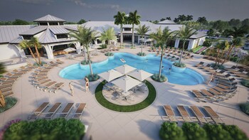 Proposed Rendering of Olde Florida Motorcoach Resort’s Pool, Sundeck and Cabanas
