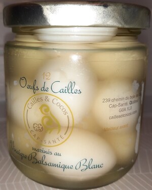 Présence non déclarée de sulfites dans une sorte d'œufs de caille, préparée et vendue par l'entreprise Cailles &amp; Cocos