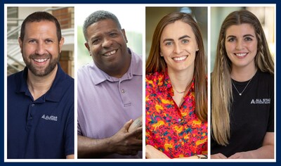 From left: Ryan McGann, Divisional Vice President, Sales, Locums Division; Robert Jones, Divisional Vice President, Sales, Locums Division; Colleen Versace, Divisional Vice President, Finance and Accounting; Rachel Michell, Divisional Vice President, Operations Support.