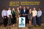 Media Alert: Houston Better Business Bureau Honors Abacus Plumbing, Air Conditioning & Electrical with Pinnacle Award
