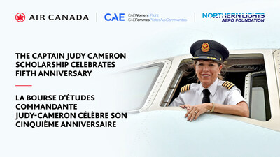Up to eight young Canadian women studying to become commercial pilots or aircraft maintenance engineers will be awarded scholarships to pursue their training in 2024. Of the eight, four recipients training to be commercial pilots will join the CAE Women in Flight program as ambassadors. (CNW Group/Air Canada)