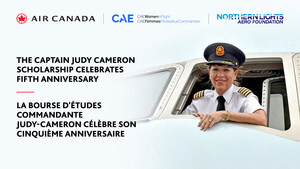Air Canada et CAE célèbrent le cinquième anniversaire de la bourse Commandante-Judy-Cameron - début des candidatures pour 2024