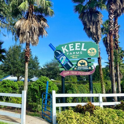 Keel Farms sign