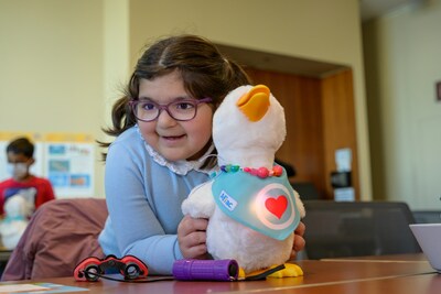 Children at Lurie Children’s Hospital experience a heartwarming surprise: hi-tech robotic Aflac ducks delivered with a day full of festive activities for pediatric patients.