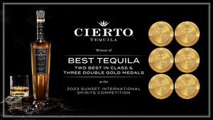CIERTO, THE MOST AWARDED TEQUILA IN HISTORY, BECOMES THE FIRST TO REACH 800 INTERNATIONAL ACCOLADES