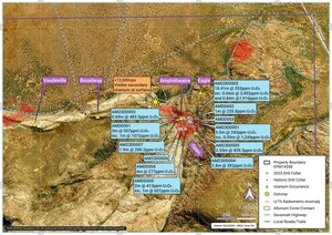 Laramide Updates Progress on 2023 Drilling Program and Makes New Discovery with "Off-Scale" Radioactivity Reading from Surface Reconnaissance