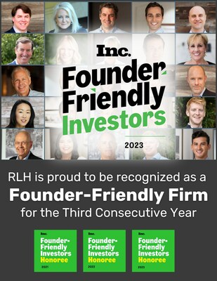 RLH named as Founder-Friendly Investors for third consecutive year