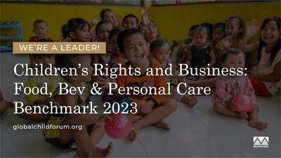 Musim Mas is recognized as Leader in children's rights, achieving a rank of 2 in it's sector-industry rating at Global Child Forum. (PRNewsfoto/Musim Mas)