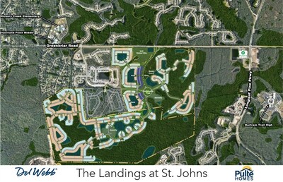 Del Webb St. Johns and The Landings by Pulte Homes site map