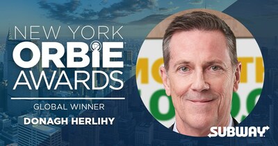Global ORBIE Winner, Donagh Herlihy of Subway