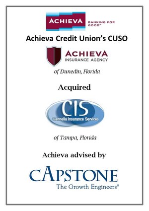 Capstone Strategic Advises Achieva Credit Union on the Purchase of Cannella Insurance Services