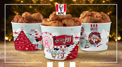 With the holidays just around the corner, Kentucky Fried Chicken is serving up extra joy this season with a new holiday bucket design and matching holiday merch collection. The famous fried-chicken chain is also serving up two new menu items to make holiday celebrations Extra Crispytm.