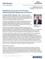 Bob Nicholas Promotion Press Release