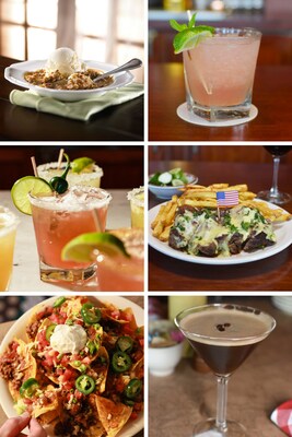 Ted’s Montana Grill has debuted two new hand-crafted cocktails to benefit Children of Restaurant Employees (CORE), chef features, gluten-free menu selections, and top-shelf tequilas. 

Pictured from left to right: Seasonal Apple Pecan Crisp, Huckleberry Mule, Jalapeño Huckleberry Margarita, Bison Steak Frites, Gluten-Free Bison Nachos, Espresso Martini.