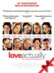 UNIVERSAL PICTURES AND STUDIOCANAL CELEBRATE THE 20TH ANNIVERSARY OF WORKING TITLE'S BELOVED HOLIDAY CLASSIC, "LOVE ACTUALLY", WITH THE THEATRICAL AND HOME ENTERTAINMENT WORLDWIDE RE-RELEASE OF A DAZZLING NEW 4K RESTORATION