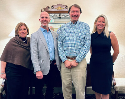 William Raveis and Jones Group Realtors® celebrate their strategic partnership. Pictured l-r: Karen Reggiannini, Strategic Growth Coach & Sales Manager with William Raveis East Longmeadow, Chris Raveis, President of Residential Sales for William Raveis, Inc., Gerald L. Jones, President & CEO of the Jones Group Realtors®, and Katie Totten, Senior Vice President for William Raveis Greater CT and Western MA.