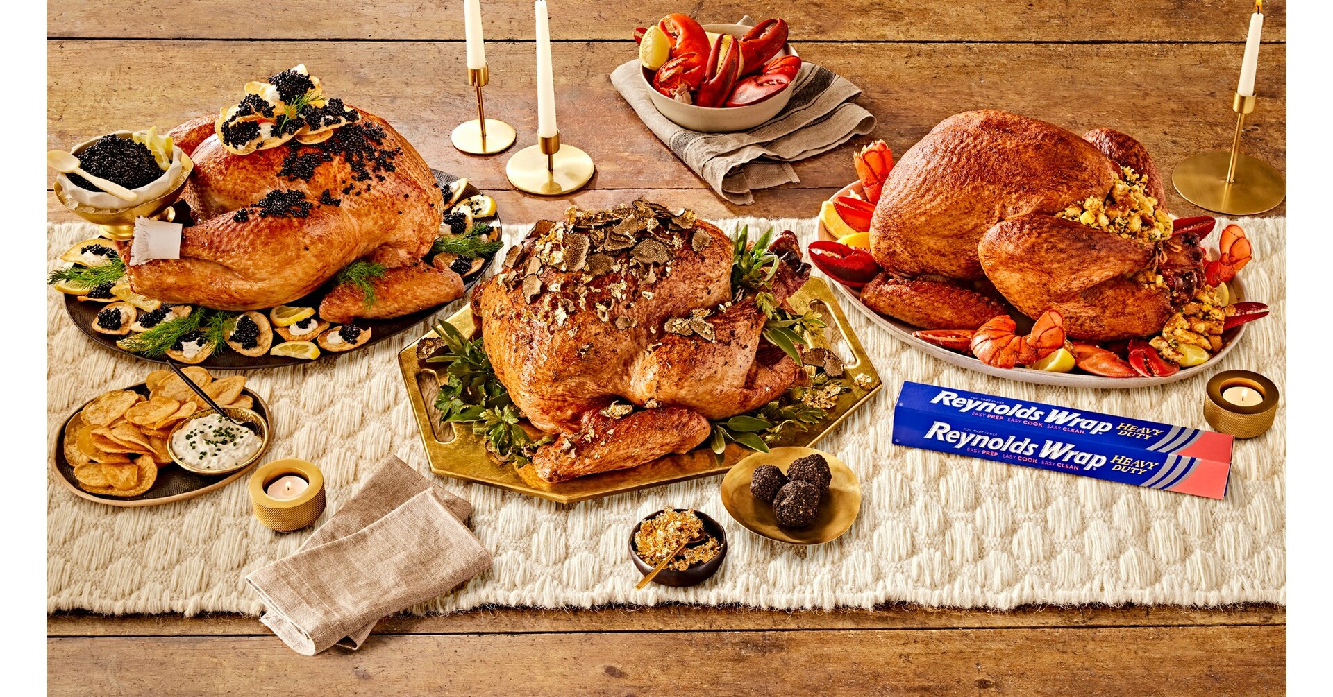 Elevate Your Thanksgiving Feast with Reynolds Wrap® Bougie Birds Trio