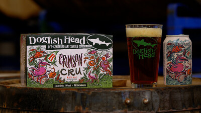 A collaboration with Brouwerij Rodenbach, Dogfish Head's Crimson Cru features Rodenbach’s Grand Cru, a Flemish red-brown ale, blended with a red ale from Dogfish that has been infused with sumac and orange peel. The last beer in Dogfish Head’s 2023 Art Series, a yearly collection of brews with designs by a singular artist, this year’s version of Crimson Cru boasts artwork by Natalya Bolnova. A tasty drink and solid conversation starter, Crimson Cru is the ideal pairing for a charcuterie board.
