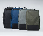 Available in black, deep blue, slate, and olive green X-Pac textile with full-grain leather details