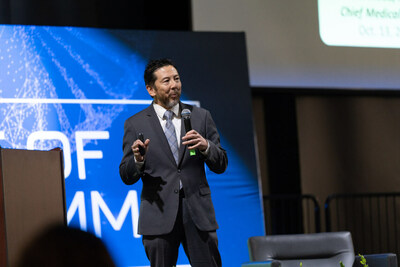 Inland Empire Health Plan’s Chief Medical Officer Dr. Takashi Wada speaks at the 2023 Future of Health Summit on Oct. 13.