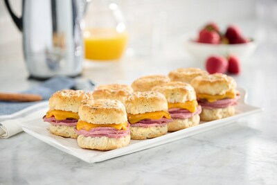 New Ham & Cheddar Biscuits - perfect for any holiday gathering