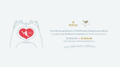 TAFER Hotels &amp; Resorts and The Villa Group Announce Initiative to Support Hurricane Otis Relief Efforts in Acapulco