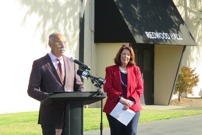 Deputy Secretary at the California Department of Food and Agriculture, Michael Flores and CEO of the San Mateo County Event Center, Dana Stoehr.