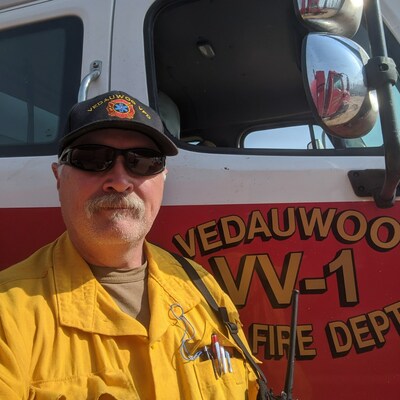 Harry Whitlock served 24 years in the Army before becoming a volunteer firefighter.