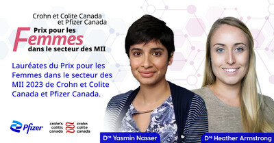 Crohn et Colite Canada et Pfizer Canada dvoilent les laurates des Prix pour les femmes dans le secteur des MII 2023 (Groupe CNW/Crohn's and Colitis Canada)
