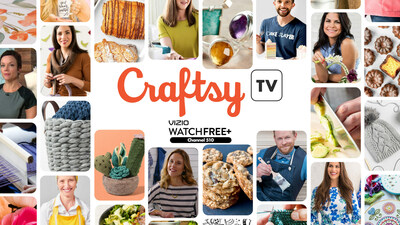 CraftsyTV is now available for VIZIO WatchFree+ users. Tune to Channel 510 to discover creative inspiration with instructional DIY programming focusing on hobby genres for makers and enthusiasts.