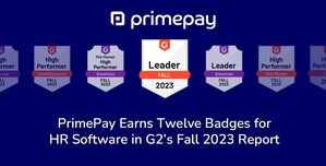 PrimePay Earns Twelve Badges for HR Software in G2's Fall 2023 Report