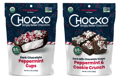 Chocxo Introduces Two New Organic Better-For-You Holiday