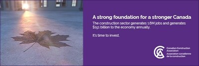 Canadian construction leaders come to Ottawa to urge federal government to partner in building a strong foundation for economic growth
