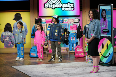 Supermix Studio, the first interactive kids clothing brand where children can design and customize their own one-of-a-kind, premium apparel and accessories, appeared on ABC's 