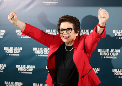 Billie Jean King at the welcome gala for the 2023 Billie Jean King Cup by Gainbridge Finals in Seville (7-12 November)