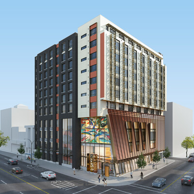 The building 320 E Hastings Street will provide 103 units for Indigenous residents and people experiencing or at risk of homelessness in Vancouver's Downtown East Side community. (CNW Group/Government of Canada)
