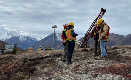 Figure 1 Drilling at the Whistler Deposit, September 2023. (CNW Group/U.S. GoldMining Inc.) Figure 1 Drilling at the Whistler Deposit, September 2023. (CNW Group/U.S. GoldMining Inc.)