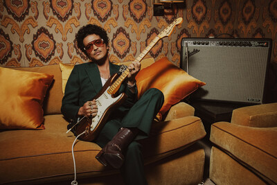 FENDER HONORS GRAMMY-WINNING ARTIST, MULTI-INSTRUMENTALIST, SONGWRITER, AND  PRODUCER BRUNO MARS WITH ARTIST SIGNATURE STRATOCASTER® GUITAR