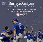 Bailey &amp; Galyen, Official Law Firm of the Texas Rangers, Congratulates Team on Winning 2023 World Series