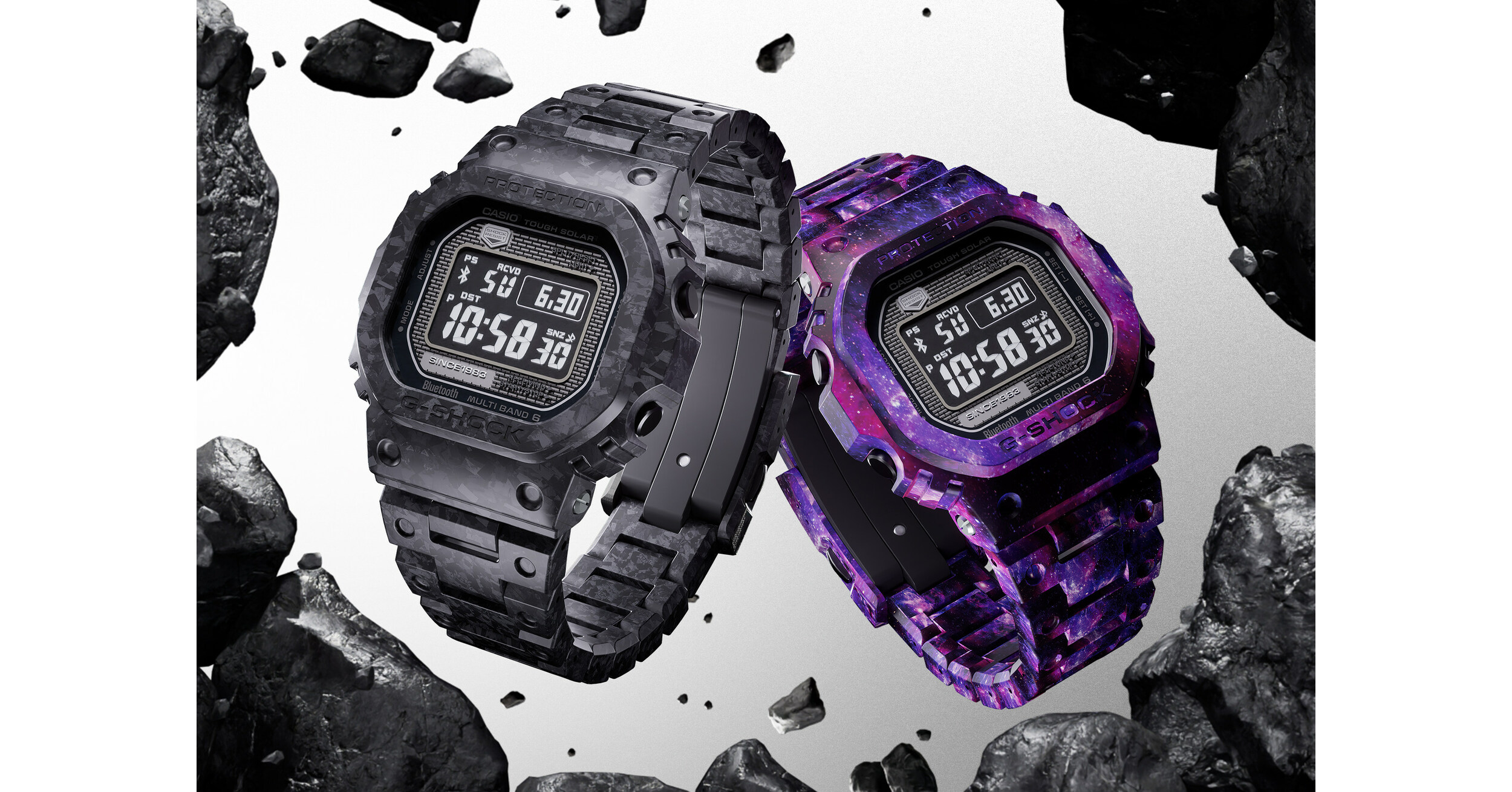 Casio wprowadza na rynek zegarki G-SHOCK wykonane z różnych rodzajów materiałów węglowych