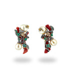 Red Coral Earrings by Castro NYC