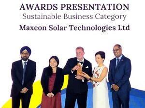 Maxeon Solar Technologies Wins Apex Award for "Sustainable Business" at United Nations Global Compact Network Singapore's Award Ceremony