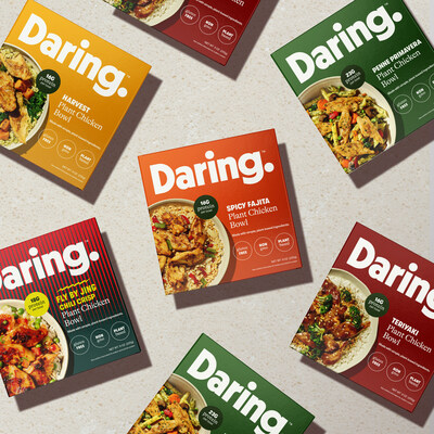 Daring's New Frozen Entrées are Redefining the Concept of Convenient, Healthy, Plant-Based Meals with a range of five inventive options, including an exclusive collaboration with Fly by Jing.