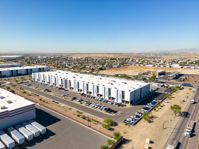 Aerial view of the new Austin Companies' Glendale warehouse.