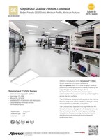 Kenall Introduces the CSSGI: A Budget-Friendly, Shallow Plenum Cleanroom Luminaire Suitable for ISO 3-8 Spaces