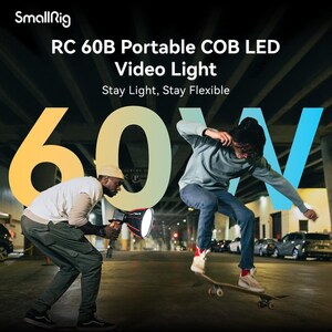 SmallRig présente la lampe vidéo portable RC 60B COB LED pour les créateurs en déplacement