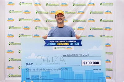 PepsiCo awards a $100,000 grant to Daniel Schwarz, founder of Mexican-inspired snack company CHUZA and winner of the eighth annual Greenhouse Accelerator Program: Juntos Crecemos (Together We Grow) Edition.