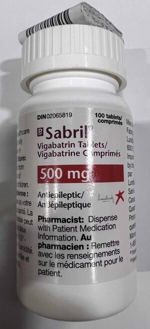 Avis public - Sachets et comprimés de 500 mg de Sabril (vigabatrin) contenant des traces d'un autre médicament